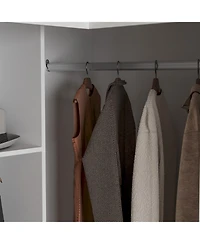 Homsee Wood 6-Door Corner Wardrobe Armoires with Storage Shelves