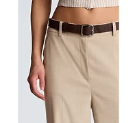 Kenneth Cole Women's High Rise Wide Leg Pants