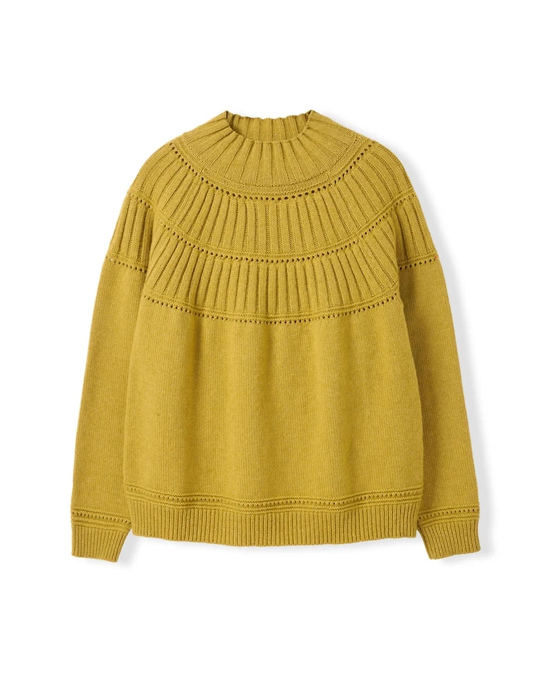 Celtic & Co. Women's Textured Yoke Sweater