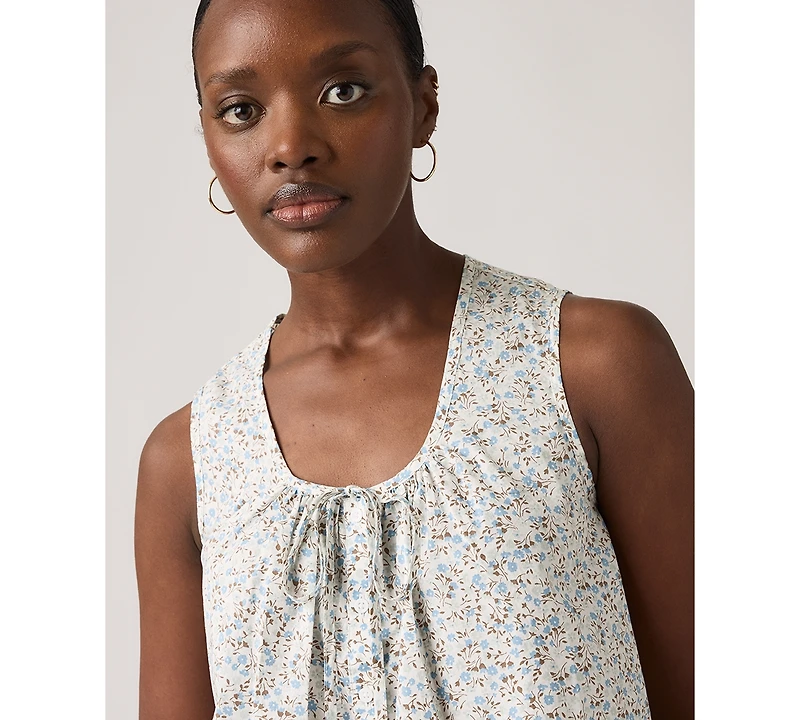 Levi's Women's Luella Sleeveless Tie-Neck Blouse