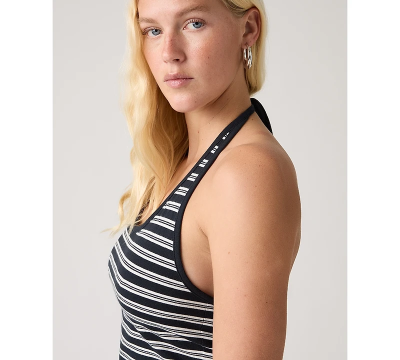 Levi's Women's Ella Striped Halter Crop Top