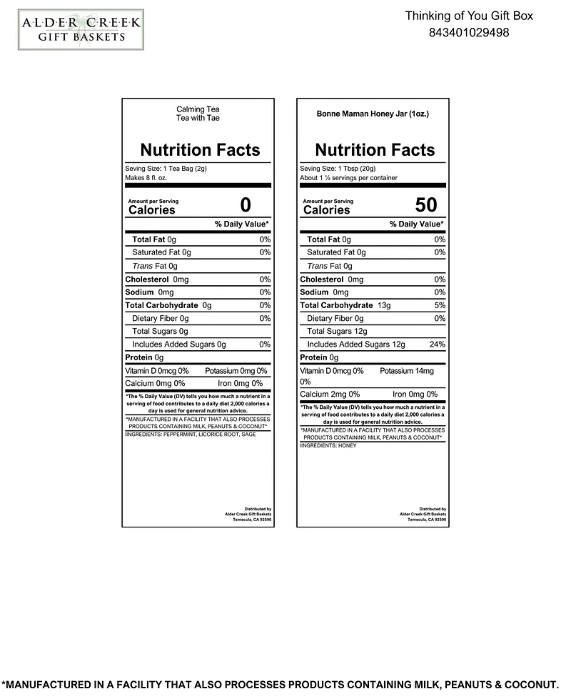 Alder Creek Gift Baskets Thinking of You Gift Box, 11-Pc.