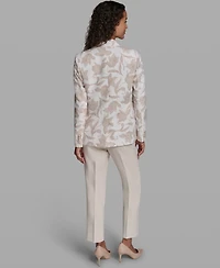 Karl Lagerfeld Paris Women's Notch Lapel Jacket