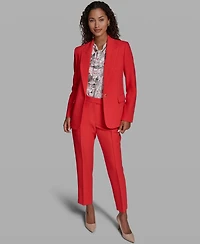 Karl Lagerfeld Paris Women's Notch Lapel Woven Jacket