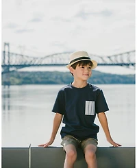 Deux par Deux Big Boys Jersey T-Shirt with Chest Pocket