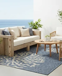 Lr Home Nassau NASS810B 7'9" x 9'5" Outdoor Area Rug