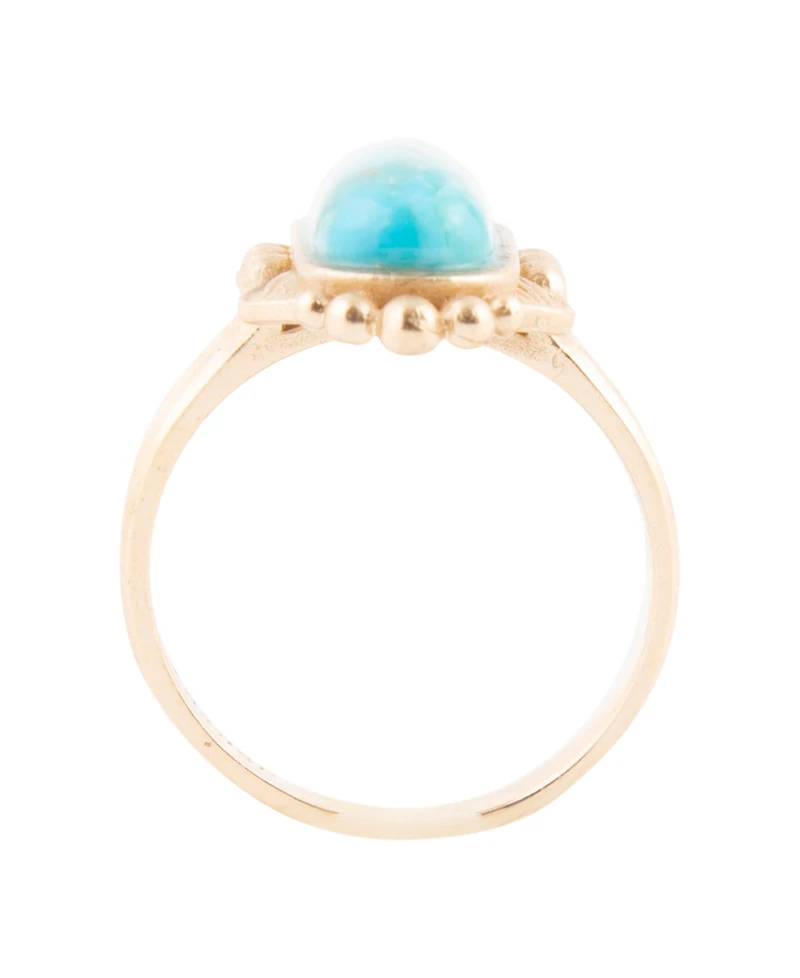 Barse Plateau Blue Turquoise and Golden Ring