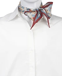 Bespoke Fashion Geo-Print Diamond-Shape Scarf