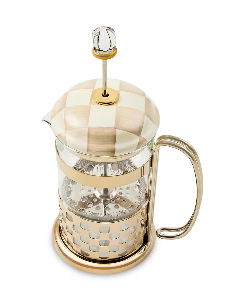 MacKenzie-Childs Mocha Check French Press