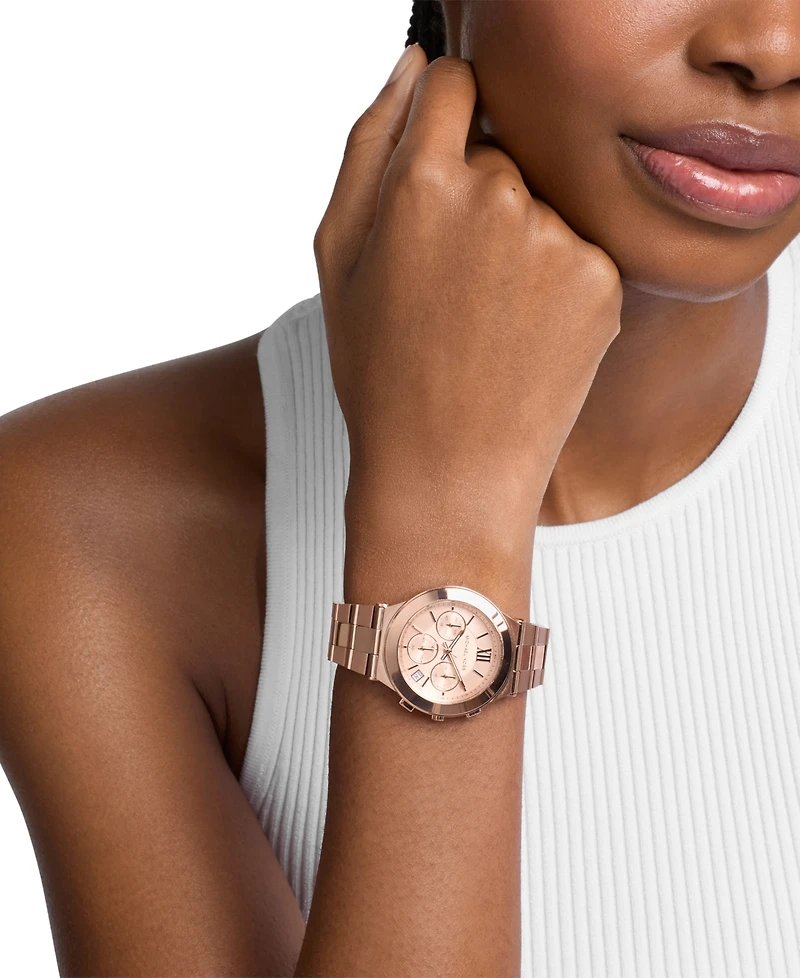 Michael Kors Women's Billie Quartz Chronograph Rose Gold Stainless Steel Watch 37mm
