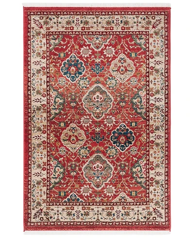 Lauren Ralph Lauren Ariel LRL1255C Red and Beige 3'3" X 4'10" Area Rug