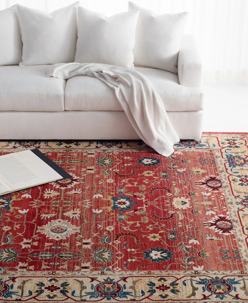 Lauren Ralph Lauren Ines LRL1293C Red and Beige 9' X 12' Area Rug