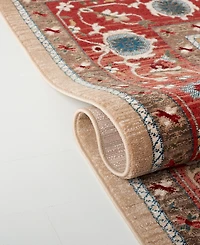 Lauren Ralph Lauren Quentin LRL1298C Red and Beige 9' X 12' Area Rug