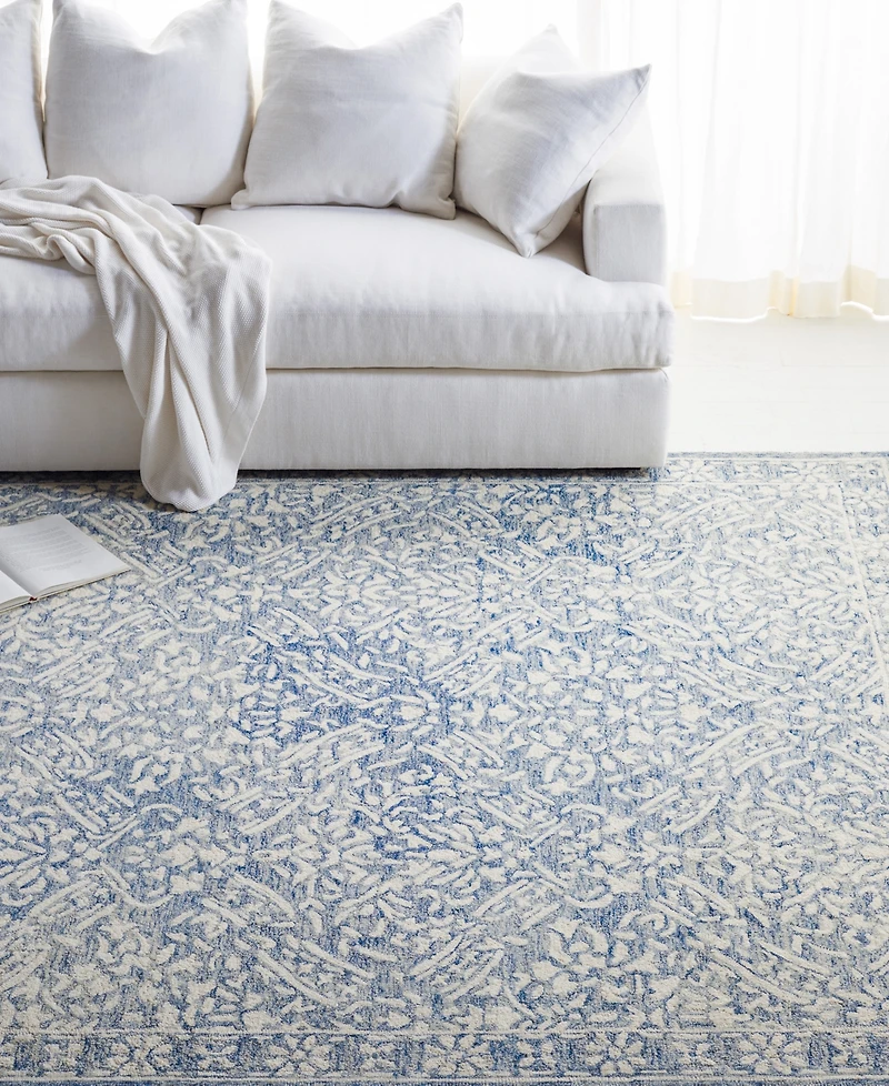 Lauren Ralph Lauren Olivier LRL6935M Blue and Ivory 8' X 10' Area Rug