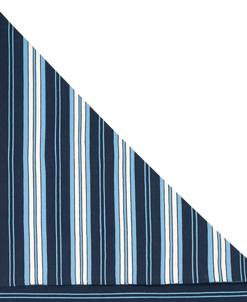 Lauren Ralph Lauren Leopold Stripe LRL2462A Navy 9' X 12' Outdoor Area Rug