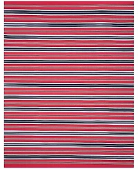 Lauren Ralph Lauren Leopold Stripe LRL2462E Red 8' X 10' Outdoor Area Rug
