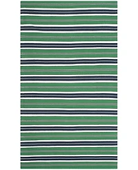 Lauren Ralph Lauren Leopold Stripe LRL2462K Green 5' X 8' Outdoor Area Rug