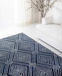 Lauren Ralph Lauren Isabella LRL6608N Indigo 5' X 8' Area Rug