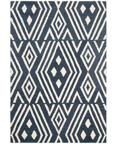 Lauren Ralph Lauren Imani Geometric LRL6609N Slate 4' X 6' Area Rug