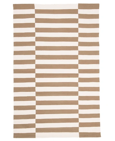 Lauren Ralph Lauren Ludlow Stripe LRL7350C Sepia 4' X 6' Area Rug