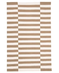 Lauren Ralph Lauren Ludlow Stripe LRL7350C Sepia 4' X 6' Area Rug