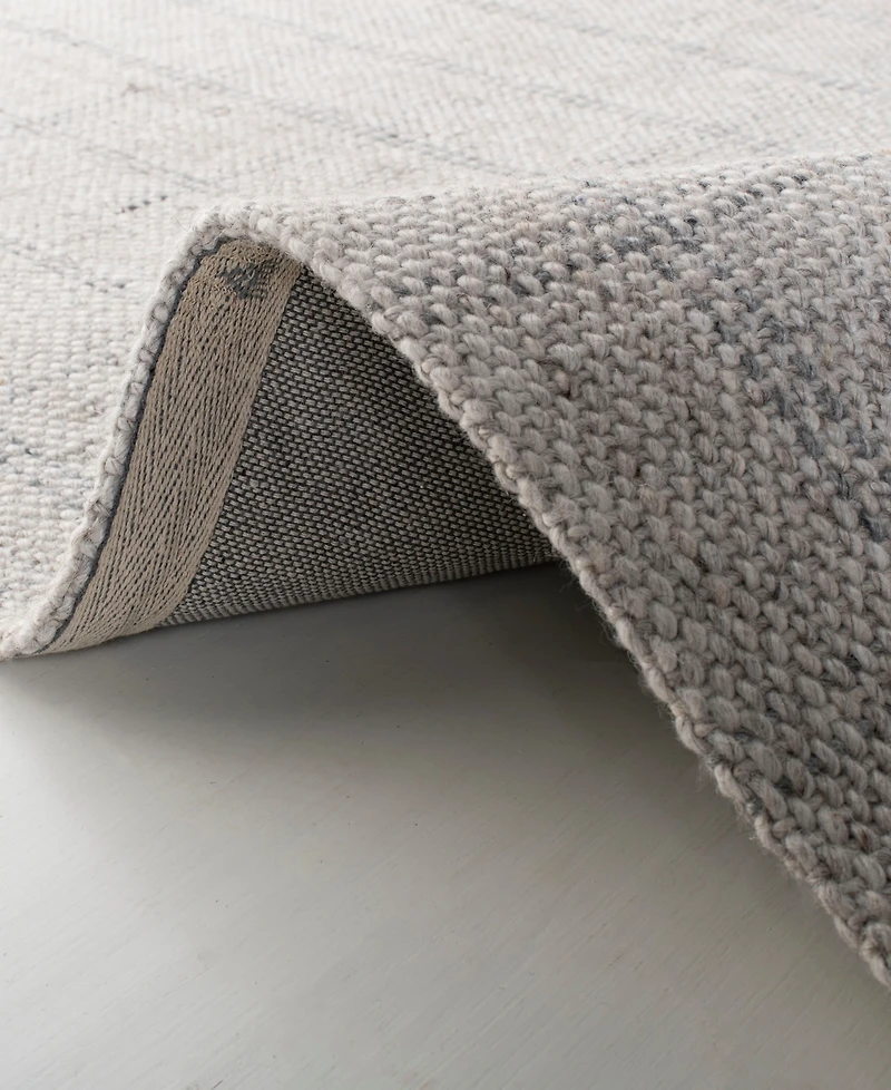 Lauren Ralph Lauren Tamworth Check LRL6450C Silver 5' X 8' Area Rug