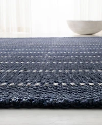 Lauren Ralph Lauren Tamworth Check LRL6450D Navy 5' X 8' Area Rug