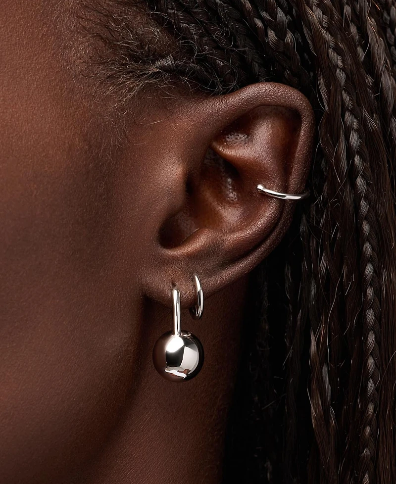 Ana Luisa Perry Silver Statement Earrings