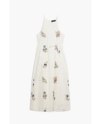 Desigual Women's Embroidered halter dress