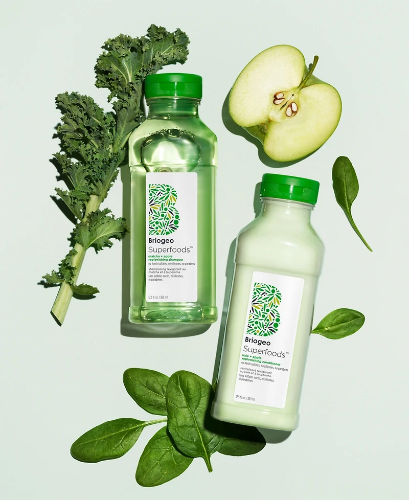 Briogeo 2-Pc. Superfoods Matcha, Apple + Kale Replenishing Shampoo and Conditioner Duo