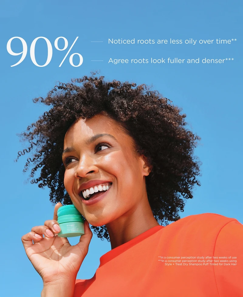 Briogeo Style + Treat Translucent Dry Shampoo Puff, 0.53 oz.