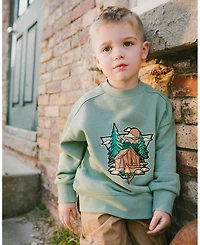 Deux par Deux Little Boys French Terry Sweatshirt