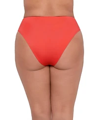 S3 Apparel Women's Smoothing Cinch Front High Cut Bikini Swimsuit Bottoms - Palm Royale