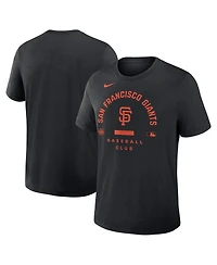 Nike Men's Black San Francisco Giants Authentic Collection Early Work Tri-Blend Dri-fit T-Shirt