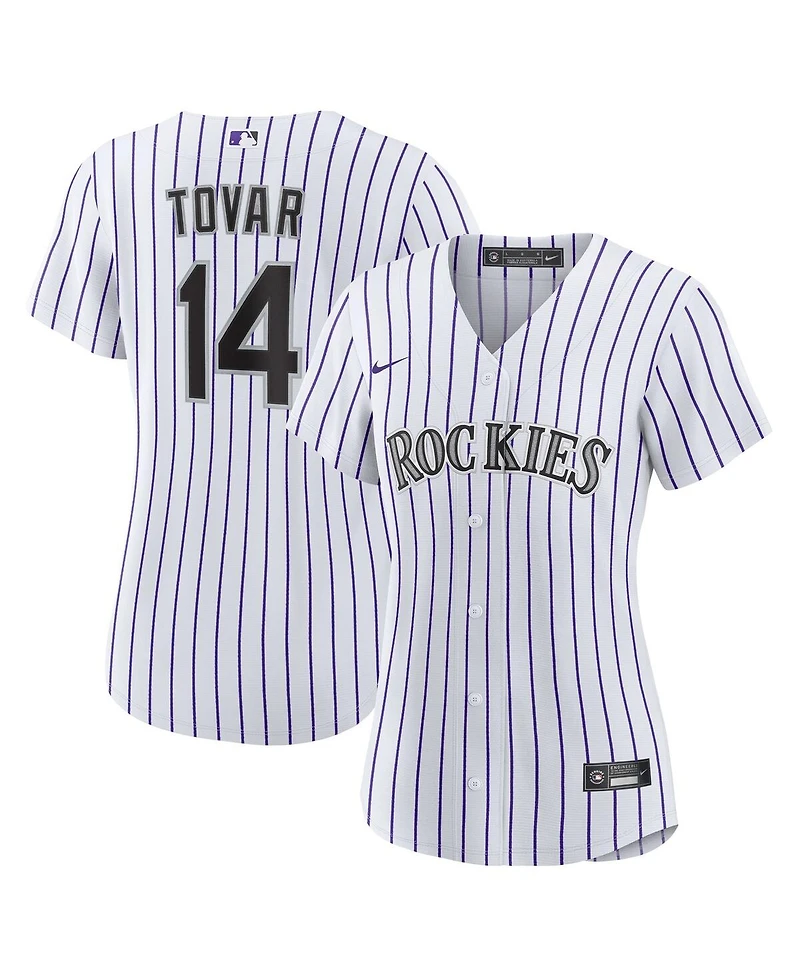 Nike Women's Ezequiel Tovar White Colorado Rockies Home Replica Jersey