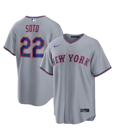Nike Men's Juan Soto Gray New York Mets Road Replica Jersey