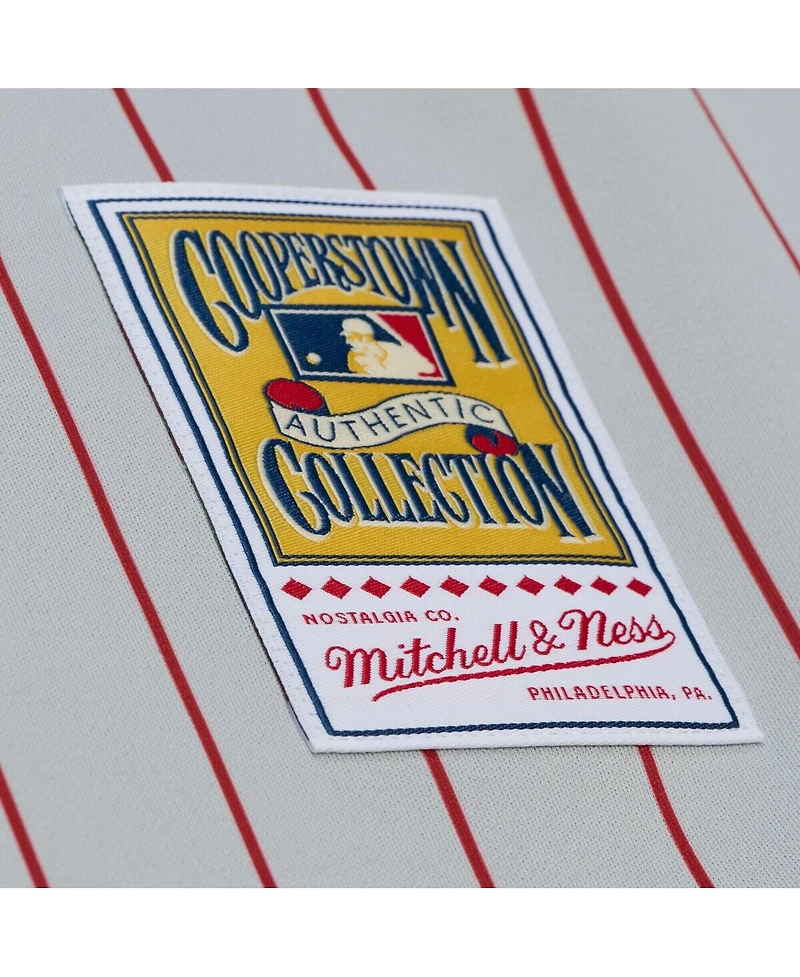 Mitchell & Ness Men's Deion Sanders Gray Cincinnati Reds 1997 Authentic Jersey