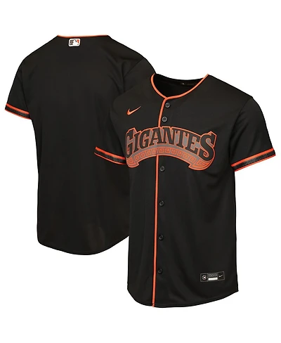 Nike Big Boys and Girls Black San Francisco Giants Alternate Replica Jersey