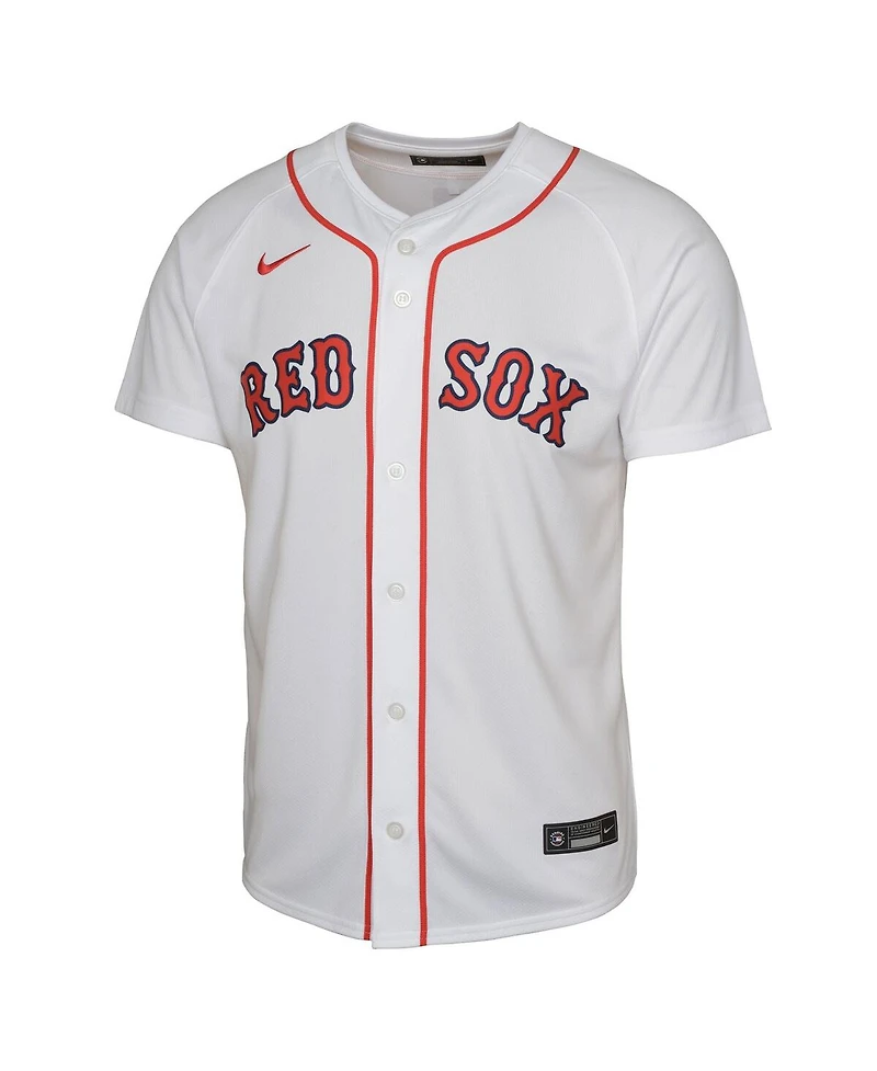 Nike Big Boys and Girls Garrett Crochet White Boston Red Sox Limited Player Jersey