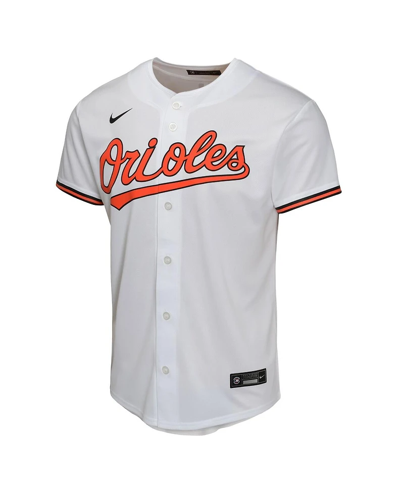 Nike Big Boys and Girls Pete Alonso White Baltimore Orioles Game Player Jersey