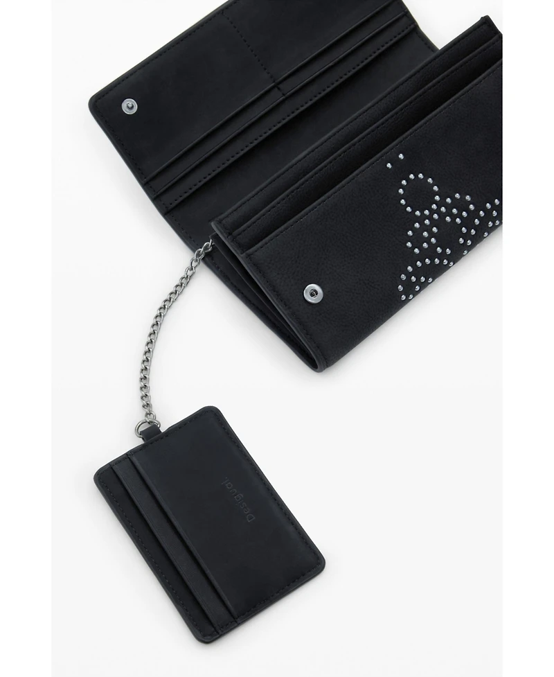 Desigual Women's Large studded cardholder wallet