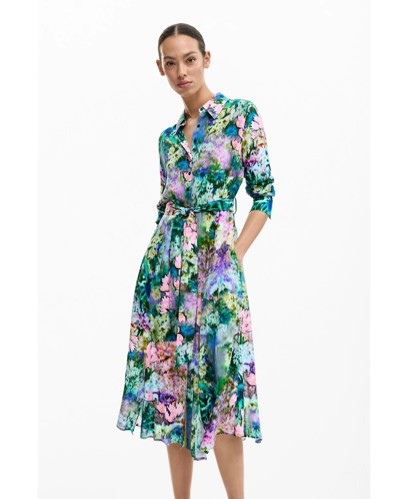 Desigual Women's Shirt Dress Garden