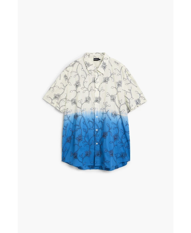 Desigual Men's Embroidered ombre shirt