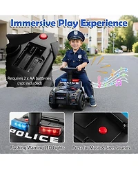 Slickblue Kids Ride On Sliding Car with Steering Wheel and Storage Compartment