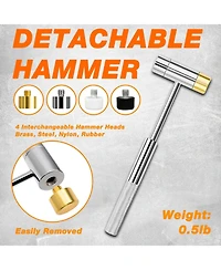 Gnuadz Punch Set Roll Pin Tools Steel Hammer Machinery Maintenance Organizer Storage Container