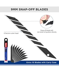 Gnuadz Utility Retractable Snap-off Aluminum Box Cutter Exacto Craft 9mm Blade Pack 5