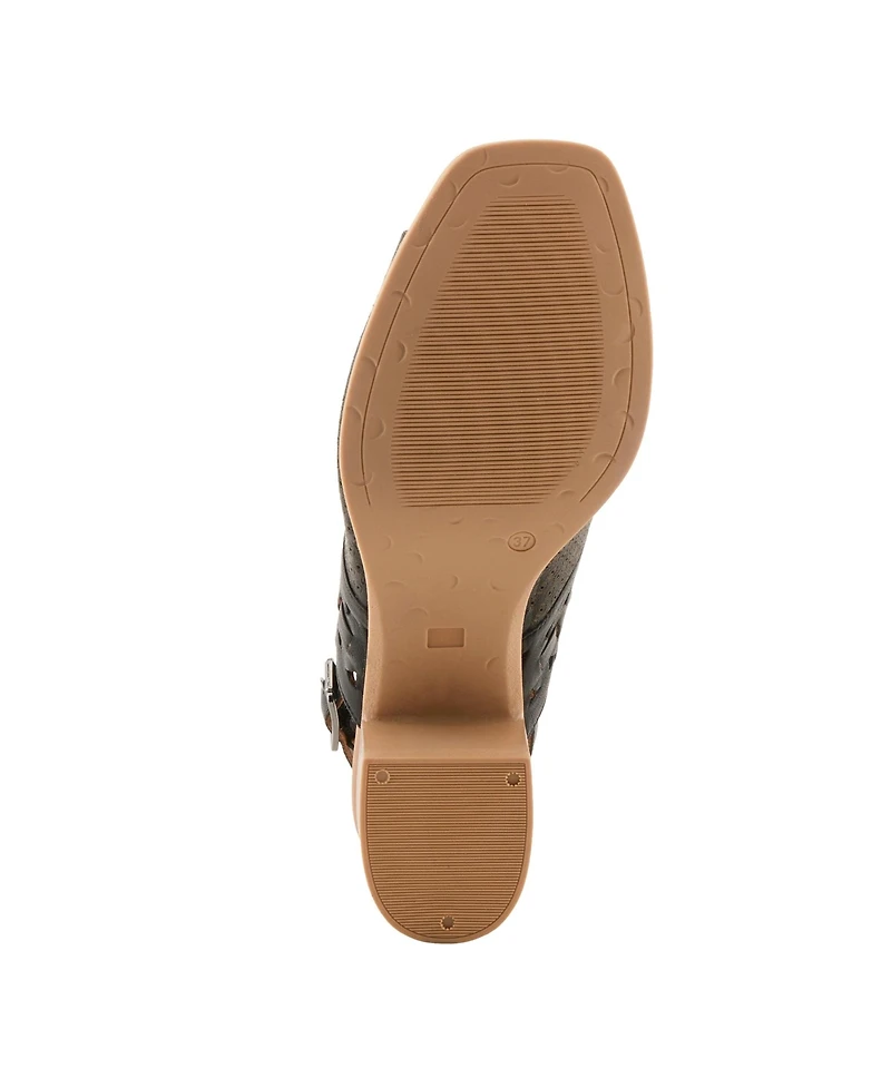 Spring Step Women s Sunela Slingback Sandal with Laser-cut Style and Comfort