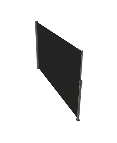 Sugift Retractable Side Awning 71in x 118in Outdoor Privacy Screen