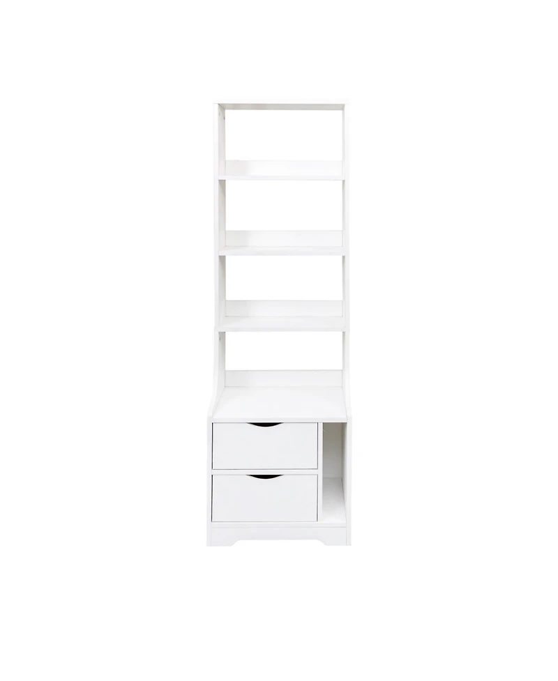 Rainsken Tall Nightstand with Bookshelf