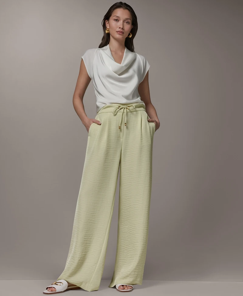 Donna Karan New York Women's Ripple Wide Leg Pants